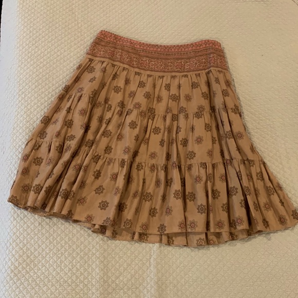 Printed Tiered Skirt by Laundry - Picture 1 of 5